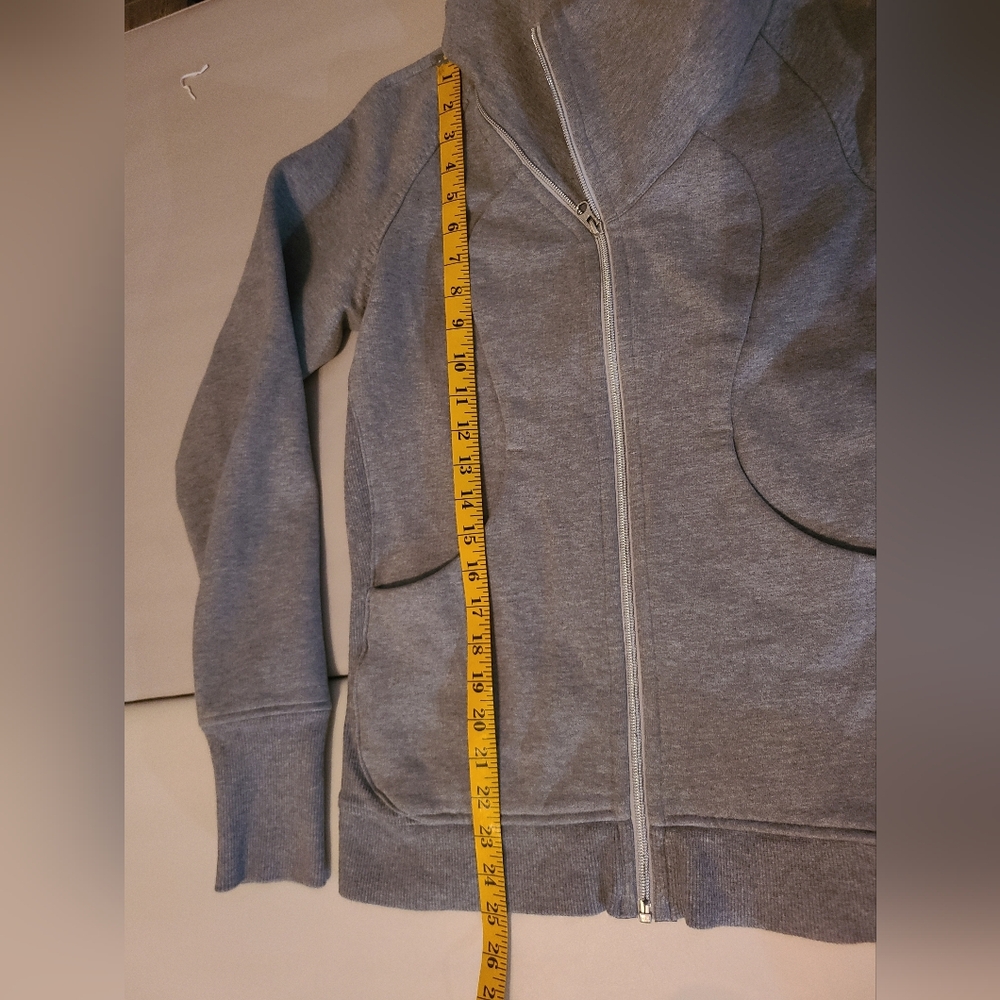 Lululemon Asymmetrical Scuba Full Zip Jacket Athletic Gray - Picture 7 of 9